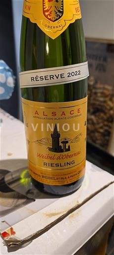 Alsácia Weibel et Fils Riesling Réserve 2022