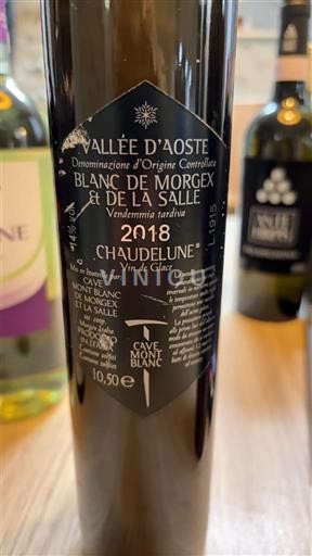 Valle d'Aosta Blanc de Morgex et de La Salle Cave Mont Blanc de Morgex et de La Salle Chaudelune 2018