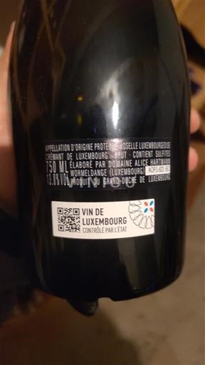 Luxembourg Mosel Mosel Luxembourg Domaine Alice Hartmann Ikke årgangsbestemt