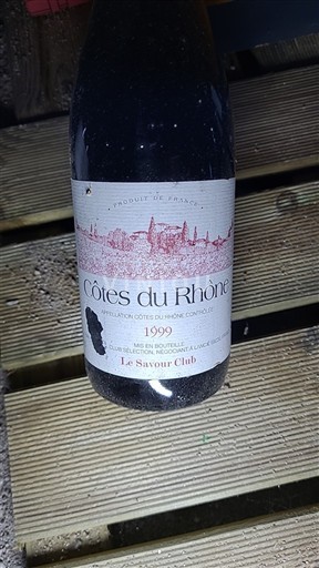 Rhônedalen Côtes du Rhône Le Savour Club 1999