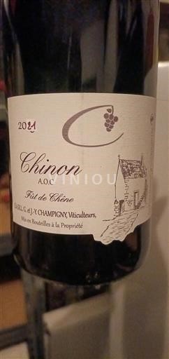 Valle della Loira Chinon EARL G. et J-Y Champigny Fût de Chêne 2021