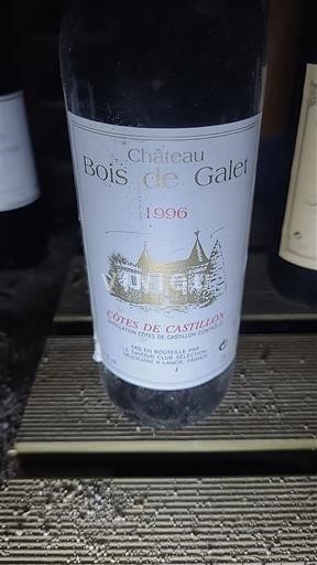 Bordeaux Määrittelemätön Château Bois de Galet 1996