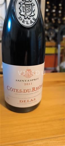 Rhônedalen Côtes du Rhône Delas Saint-Esprit 2011