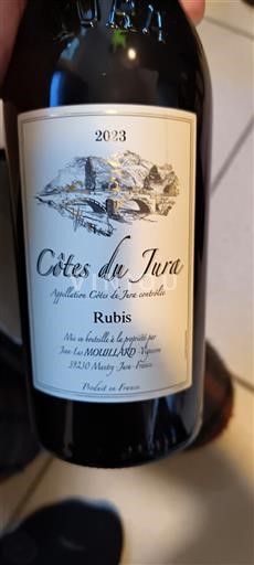 Jura Côtes du Jura Domaine Jean-Luc Mouillard Rubis 2023