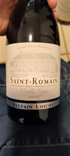 Vinos Rouge sec Vieilles Vignes Sylvain Loichet 2017 Francia Borgoña Saint-Romain AOC