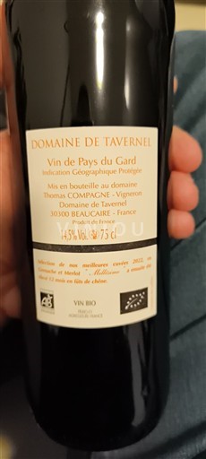 Langvedok Ni doloceno Domaine Tavernel Millésime Neleten.