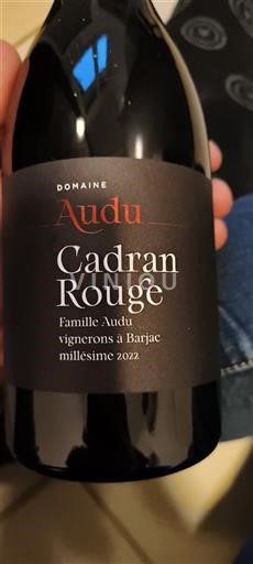 Thung lũng Rhône Domaine Audu Cadran Rouge 2022
