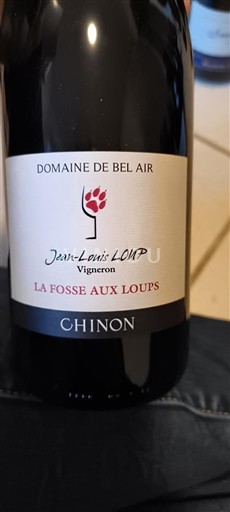 Thung lũng sông Loire Chinon Domaine Bel Air La Fosse aux Loups 2018