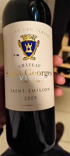 Bordeaux Saint-Émilion Grand Cru Château Saint Georges (Côte Pavie) 2009