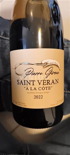 Bourgogne Saint-Véran Pierre Girou À la Côte 2022