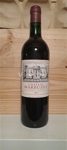 Bordeaux Saint-Estèphe Château Marbuzet 2003