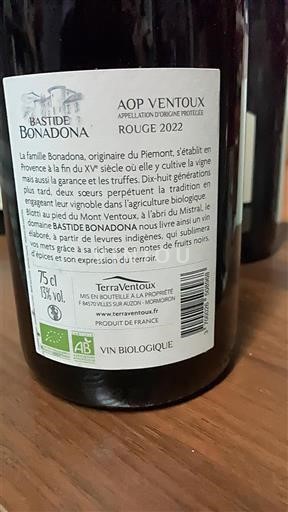 Rhônedalen Ventoux Bastide Bonadona 2022