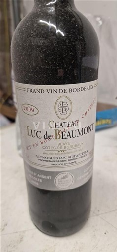 Bordeaux Blaye-Côtes-de-Bordeaux Château Luc de Beaumont 2009