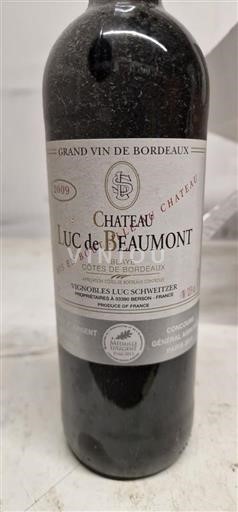 Bordeaux Blaye-Côtes-de-Bordeaux Château Luc de Beaumont 2009