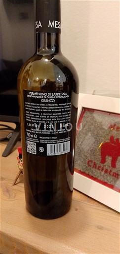 Sardinia Vermentino di Sardegna Mesa Giunco 2023