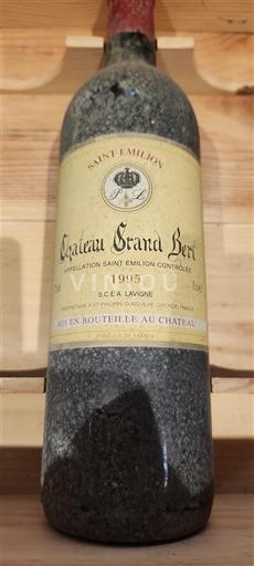 Bordeaux Saint-Émilion Château Grand Bert 1995