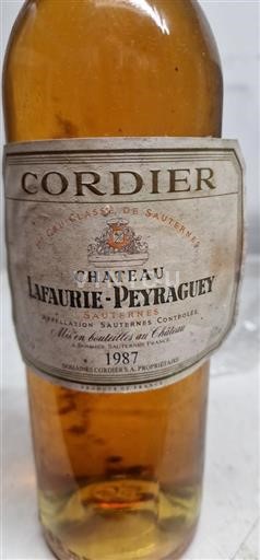 Burdeos Sauternes Premier Cru Château Lafaurie-Peyraguey 1987