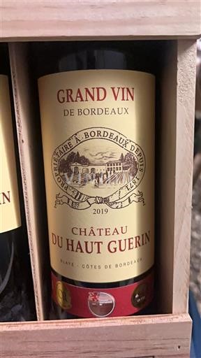 Bordeaux Blaye-Côtes-de-Bordeaux Château Haut Guerin 2019