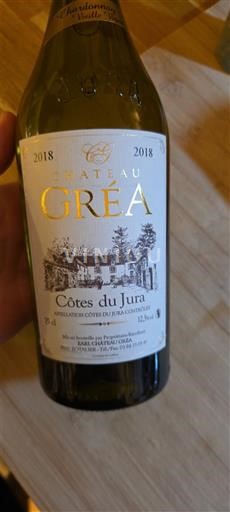 Jura Côtes du Jura Château Gréa Chardonnay Vieilles Vignes 2018