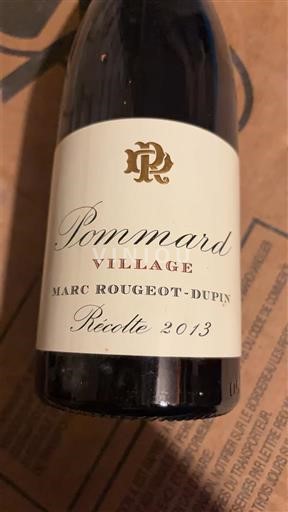 Burgund Pommard Marc Rougeot-Dupin Pommard Village 2013