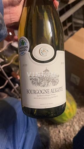 Vini Blanc sec Cave des vignerons d'azé 2020 Francia Borgogna Borgogna Aligoté AOC