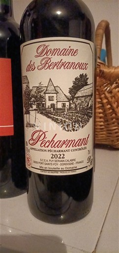 Tây Nam Pécharmant Domaine S Bertrannoux 2022