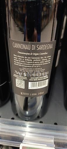 Cerdeña Cannonau de Cerdeña Le bombarde 2023