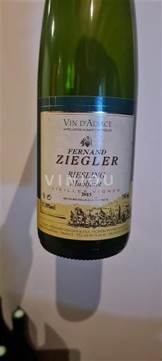 Alsace Fernand Ziegler Riesling Muehlforst Vieilles Vignes 2015
