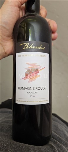 Valais Não especificado Bibacchus Les Terrasses du Rhône 2018