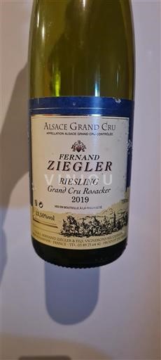 Alsasko Alsasko Grand Cru Grand Cru Fernand Ziegler Grand Cru Rœckacker 2019