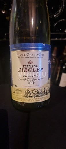 Alsasko Ryzlink Fernand Ziegler Clos St Ulrich 2019