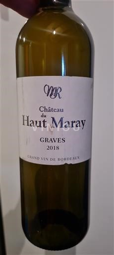 Bordeaux Graves Château Haut Maray 2018