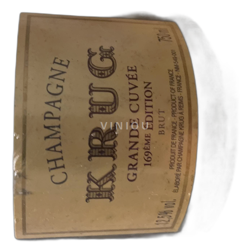 Samppanja Määrittelemätön Krug Grande 169ème Édition Ei vuosikertaa