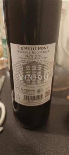 Linguadoca e Rossiglione Paese d'Oc Le Petit Pont Réserve Rouge 2024