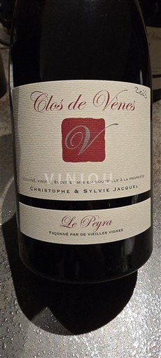 Linguadoca e Rossiglione Paese d'Oc Clos de Vènes Le Peyra (grenache) 2023