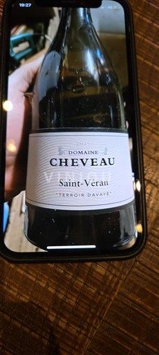 Bourgogne Saint-Véran Domaine Cheveau Terroir Davayé 2014