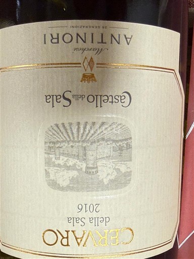 Umbría Castello della Sala Cervaro della Sala 2016