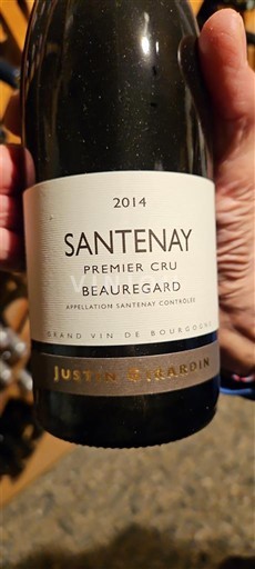 Borgoña Santenay Premier Cru Justin Girardin Beauregard 2014