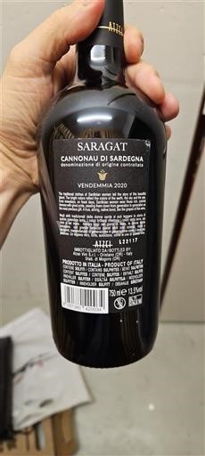 Sardinia Cannonau de Sardaigne Saragat 2020