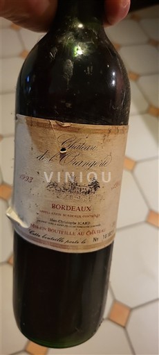 Burdeos Bordeaux Château Tauziès 1993