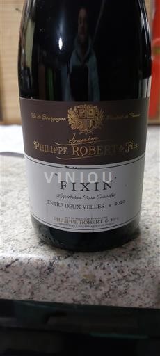 Vinos Rouge sec Entre Deux Velles Domaine Philippe Robert & Fils 2020 Francia Borgoña Fixin AOC