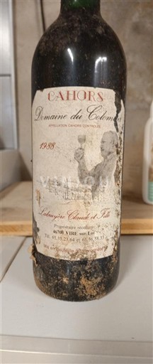 Tây Nam Cahors Domaine Colombier 1988 1988