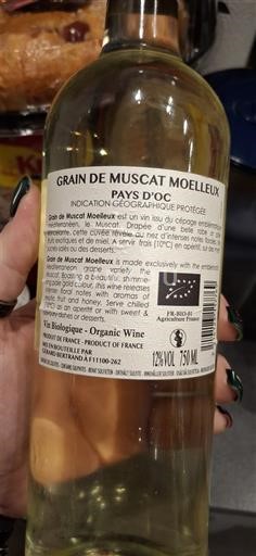 Languedoc in Roussillon Pays d'Oc Grain de Muscat Moelleux 2023
