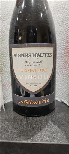 Langvedok Pic-saint-loup Domaine La Gravette Vignes Hautes 2016