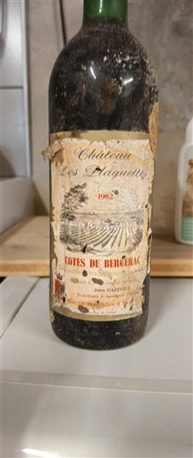 Tây Nam Côtes-de-bergerac Château Les Plaguettes 1982 1982