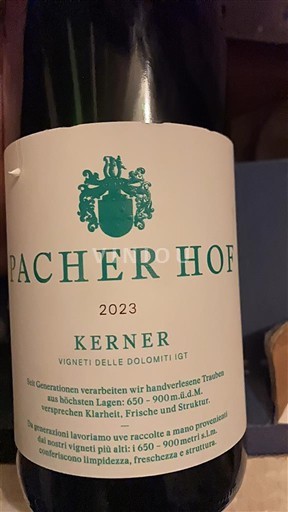 Vénétie Vigneti delle Dolomiti Pacher Hof Kerner 2023