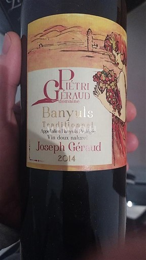 Roussillon Banyuls Pietri Geraud Joseph Geraud 2014