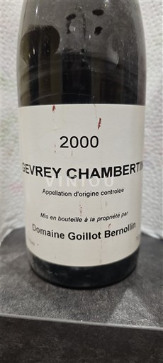 Bourgogne Gevrey-chambertin Domaine Goillot Bernollin 2000