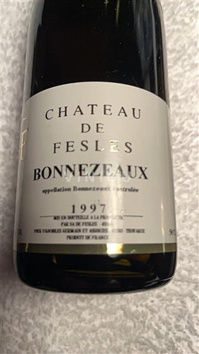 Thung lũng sông Loire Bonnezeaux Château Fesles 1997