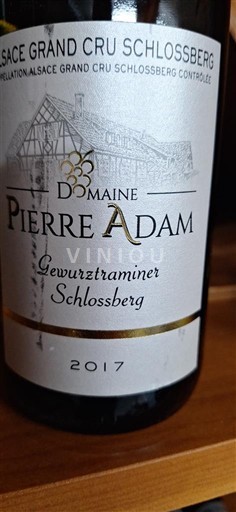 Alsace Gewurztraminer Grand Cru Domaine Pierre Adam Schlossberg 2017